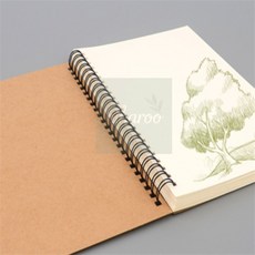 하이하루 스케치북 50매 스케치전용패드, 브라운+화이트