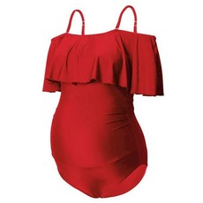 임산부 원피스 수영복 러플 빅사이즈 비키니 휴양지 온천 스타일