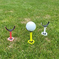 S-TEE高爾夫彎月造型球座組 3入, 混色