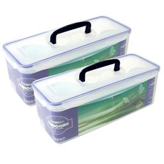 핸들 야채보관 밀폐용기 4.15L 파통, 2개, 1세트