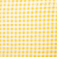 천가게 요루 이중 거즈원단 1cm 체크원단 대폭 면 워싱 천 무형광 심플체크 18종, 04) 노랑, 1개