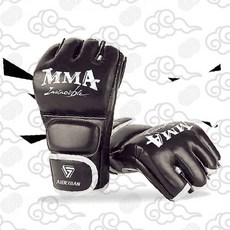 훈련용 mma 글러브 종합 이종 격투기 글러브 복싱 스파링 장갑, MMA글러브-블랙, MMA글러브-블랙
