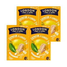 런던프룻앤허브 레몬앤진저, 20개입, 4개, 2g
