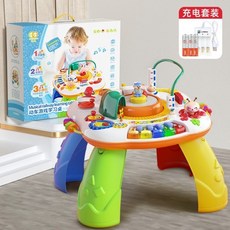 GOODWAY 谷雨 遊戲學習桌 多功能益智聲樂玩具, 8866+充電電池套裝, 1個