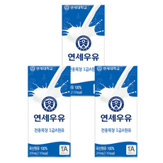 연세우유, 200ml, 3개