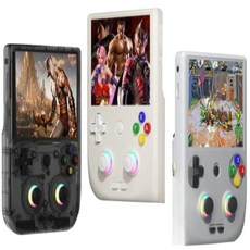 4인치 게임기 컨트롤러 RG406V 세로형 휴대용 스크린 그레이 8+128G+128G카드, B. 화이트 8+128G+128G카드