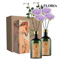 라플로리아 꽃 디퓨저, 2개, 500ml, S5.장미뿜뿜향/B9.미니모란-L12/바이올렛