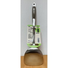 Green Bell 綠貝 304不鏽鋼煎匙 36.5cm 平煎匙 中空斷熱手把 炒菜匙 煎鏟, 1個, Silver