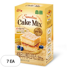 브레드가든 든든한 세몰리나 통밀 케이크믹스, 230g, 7개