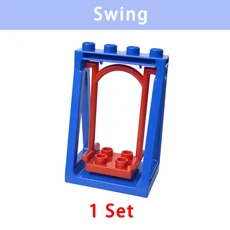 Duploe 대형 빌딩 블록 벽돌 diy 클래식 조각 빅 사이즈 세트 장난감 액세서리 호환 major brank parts, 21 Swing