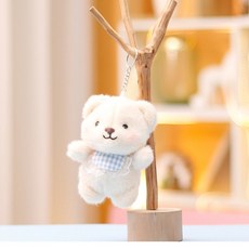 아이끌레 케이프 곰인형 키링, 12cm, 아이보리, 1개