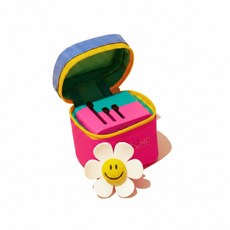 위글위글 컬러 블록 어댑터 세트 해외 멀티 플러그 - Pink&Blue, 1개