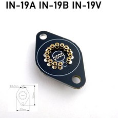 레고호환 라이트 블록 라이트브릭Nixie 튜브 홀더 소켓 플 IN14 IN12 IN18 IN-8 QS18-12 IN-IV-11 IV-17 글, 04 IN-19