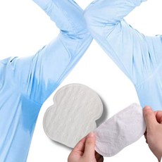 겨드랑이 땀 패드 패치 겨땀 흡수 100매 스티커 옷에붙이는 티안나는 얇은 젖은자국방지, 1개