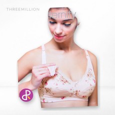 피엔알 플라워 패턴 수유브라 산전산후 겸용 브래지어 임산부 속옷 노와이어 B컵 산후브라 임신브라