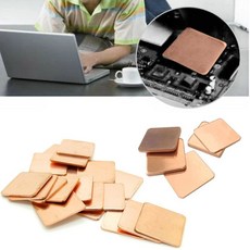 30PCS 노트북 구리 방열판 시트 스트립 패드 0MM 플레이트, 15x15x0.8mm 5pcs