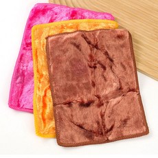 彩色不沾油洗碗巾 17x22cm 擦拭布 廚房抹布 吸水 百潔布, 1個, 彩色不沾油洗碗巾(不挑色)