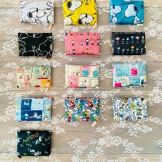 스누피 에코백 접이식 휴대용 장바구니, 3.블루스누피, 1개