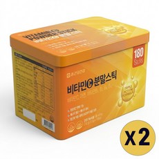 종근당 비타민C 분말스틱 2.5g x 180포 2통 트코 가루 비타민씨, 1개