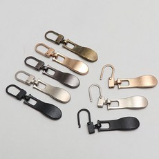 교체형 지퍼 풀러 692, 6개, 블랙