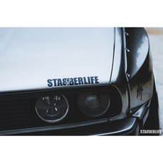 STABBERLIFE 基本小窗貼 (一組2張), 黑色