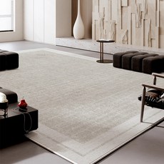 北歐素色地毯 客廳臥室兩用 免水洗防黴底層 耐刮材質 奶油風沙發墊 加厚緩衝