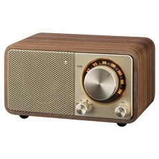 山進 WR-7X 迷你復古FM調頻藍牙喇叭 5.0無線連接 木質音箱, 詳見包裝