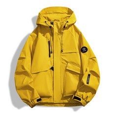 LARGE STORE 潮流機能衝鋒外套 防風防水 中性連帽外套 戶外登山機能外套(JK9956)