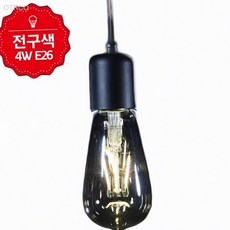 KS 에디슨 LED ST64 4W 전구색 E26 레일조명 조명인테리어 절전형전구, 상세페이지 기재