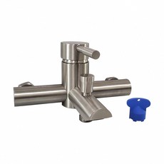 蝴蝶衛浴 304不鏽鋼沐浴龍頭 HK-2921 MIT台製 微笑標章 白鐵水龍頭, 1個, 單主體+贈濾網型墊片