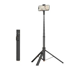 ONAIR 魅影 超長 170CM 藍芽自拍棒 10段鋁合金 自動彈開, 黑色, 1個