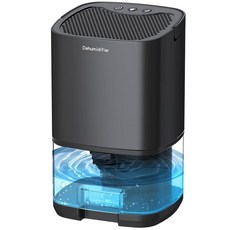 침실용 제습기 992.2g(35온스) 소형 제습기 가정용 2500 입방 피트(350 평방 피트) 7개의 LED 조명 매우 조용하고 자동 차단 제습기 욕실 지하 옷장 차고, 침실용 제습기 992.2g(35온스) 소형 제습기 가정