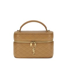 생로랑 가비 퀼팅 레더 베니티 백