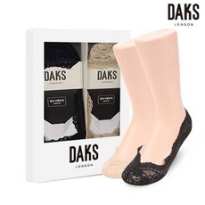 [백화점 정품] 닥스 숙녀양말 2족 선물세트 레이스덧신 23428