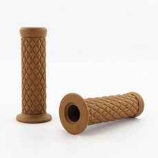 빈티지 카페 레이서 7/8 22mm 오토바이 빈티지 핸들 바 그립 혼다 스즈키 야마하 가와사키 CG125 CB400, 01 camel