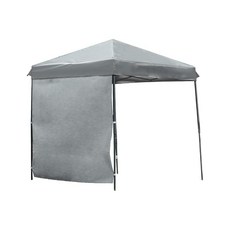 MERMONT 타프 텐트 2m×2m 원터치 간편 조립 바람에 강하다 3단계 높이 조절 차광 UV 차단 발수 아웃도어 캠핑 BBQ 꽃구경 해변 운동회 아이스 그레이 2m, 상세페이지 참조