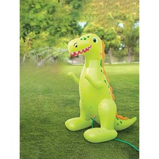 물 분무 잔디 놀이 풍선 공룡 워터 파크 물놀이용품, 신장 180 cm워터 제트 그린 공룡, 1개