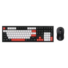 지클릭커 오피스프로 사일런스 M 무소음 무선 블루투스 108 키보드 마우스 세트, 일반형, poker, WMK90