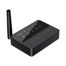 藍牙5.3無線音頻接收發射器 HiFi高音質 一鍵切換模式 迷你便攜, 黑色, 6個, D600