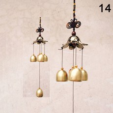 현관 종 도어벨 풍경 차임 출입문 윈드 종소리 정원 구리 방풍 장식 걸이식, 19) style3 A14, 18)style3 A14