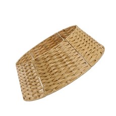 手工柳條聖誕樹裙編織柳條樹裙，優雅聖誕裝飾，適用於家庭慶祝，增添節日氣氛, 5PCS, 1個