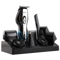 Kemei 多功能電推剪 11合1理容修髮器, 11合1鈦合金電動理髮器