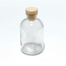 VITO zakka 小口玻璃圓瓶香薰瓶 擴香瓶 香氛瓶 玻璃空瓶 居家香氛, 1個, 50ml透明瓶,膚色塞