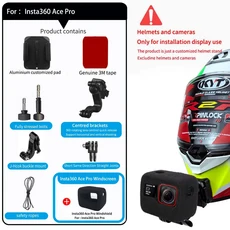 호환TUYU 캠스티어 맞춤형 CNC 알루미늄 KYT R2R 헬멧 턱 마운트 고프로 맥스 히어로 12 11 10 9 인스타 3, 11 For 360 Ace Pro