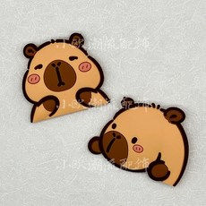 可愛卡皮巴拉洞洞鞋裝飾扣 DIY卡通鞋花 洞洞鞋配件 可拆卸裝飾 限時折扣