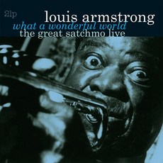 Louis Armstrong Artist Vinyl 비닐 LP 레코드 What A Wonderful World / The Great Satchmo Live 미국 발송, Louis Armstrong Artist Vinyl 비