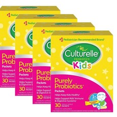 컬처렐 키즈 퓨얼리 프로바이오틱스 30포입 Culturelle Kids Daily Probiotic, 30정, 4개