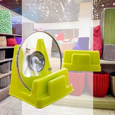 플라스틱 냄비뚜껑 받침대 도구 렉 고정 보관 홀더 무타공