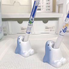 래미리아 문구 홈데코 소품 아기 상어 펜꽂이, 2개, 상어 디자인