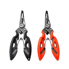 티타늄 멀티 루어 낚시 플라이어 바늘빼기, 블랙, 1개